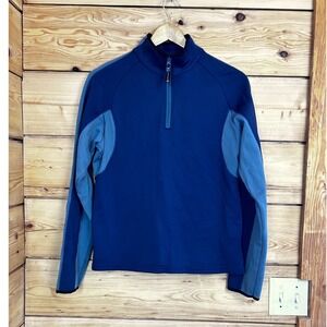 Stormtech Performance Mens Navy Blue Quarter Zip Pullover Stretch Athletic Top M